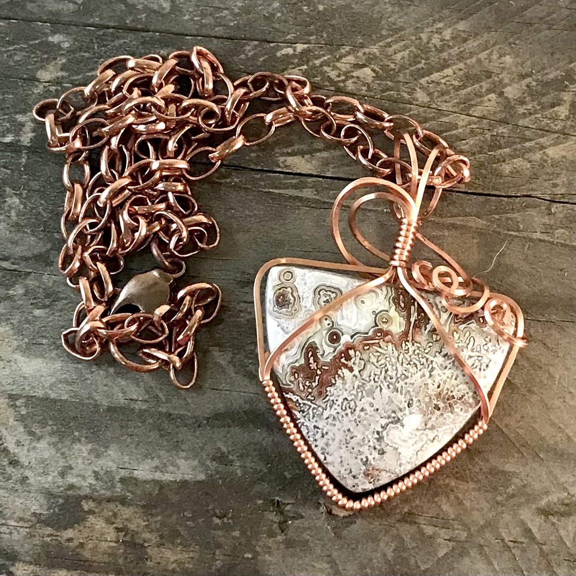 wire wrapped cabochon