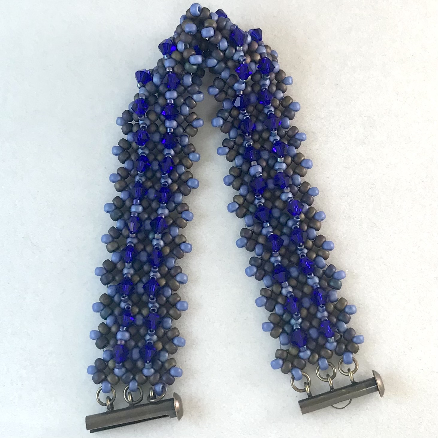 embellished pondo stitch bracelet