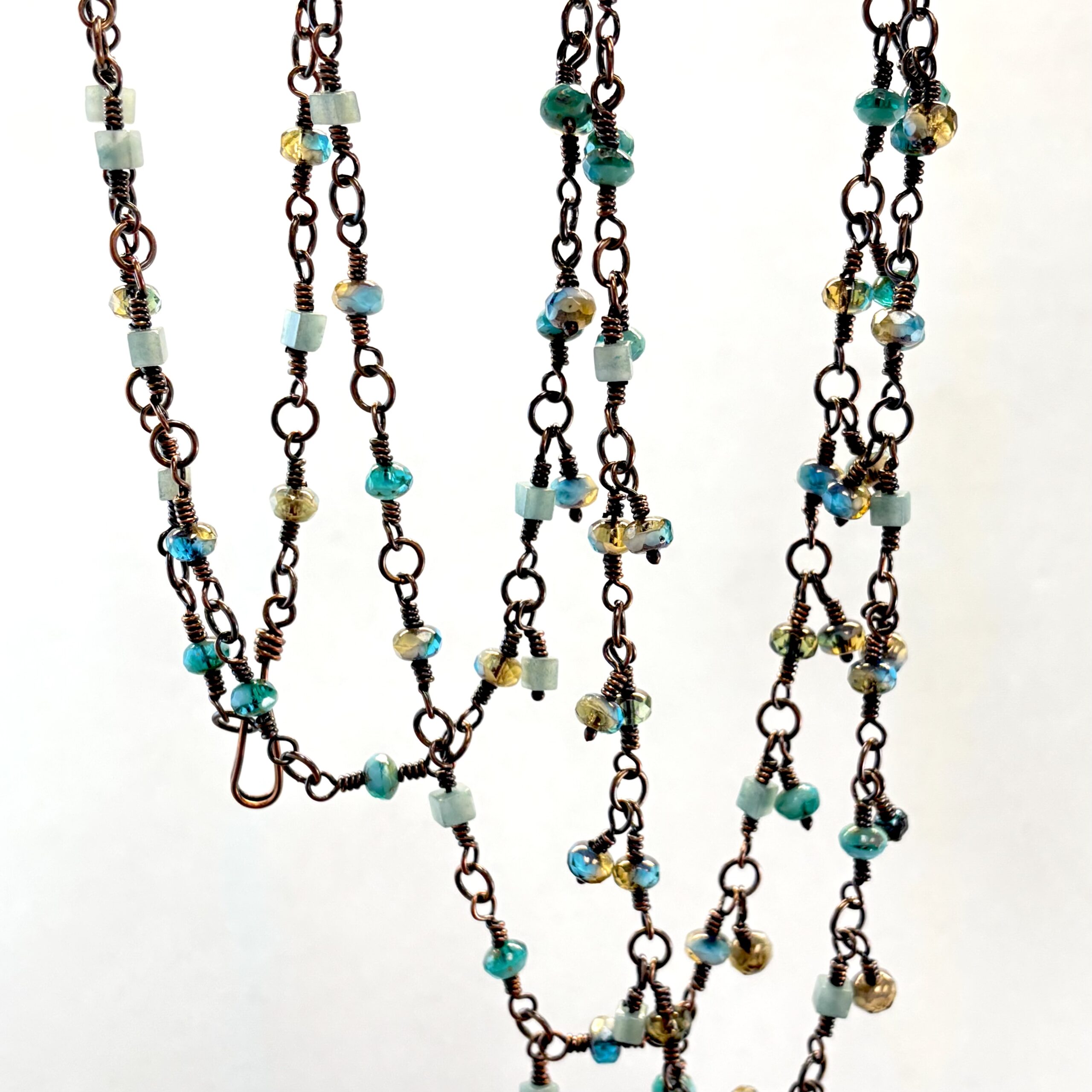 wrapped loop necklace
