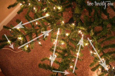 lights tree christmas put way string trees xmas twenty branches branch martha stewart wrap tips diy bottom step decorating down