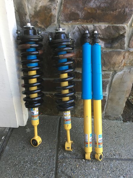 2016 tacoma trd off road front coil shock assembly & rear shocks