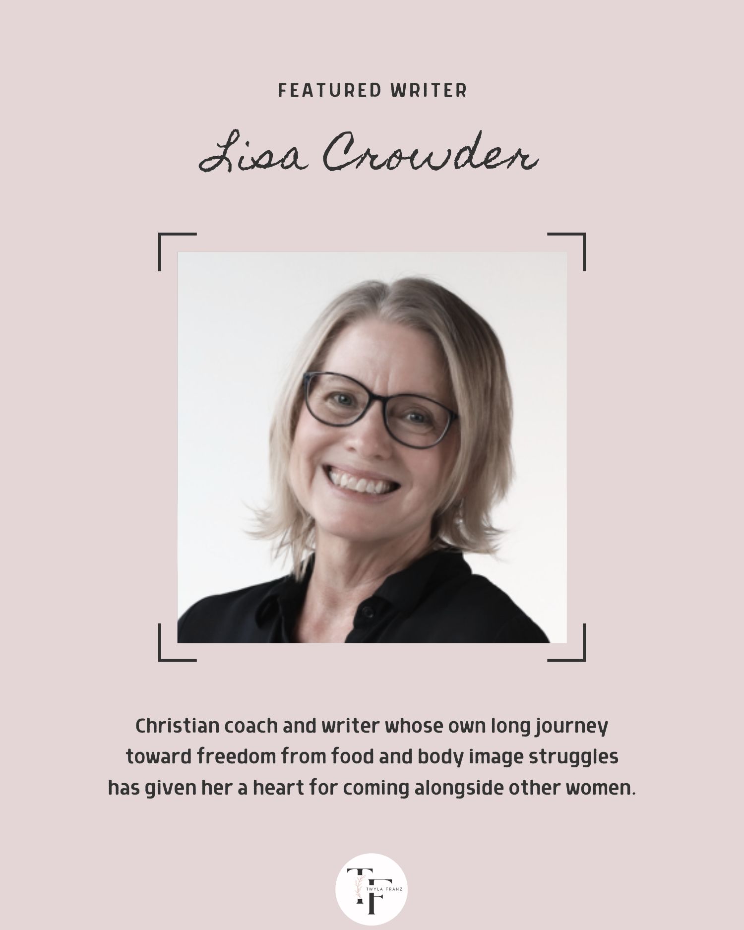Lisa Crowder is a Christian coach and writer whose own long journey toward freedom from food and body image struggles has given her a heart for coming alongside other women.