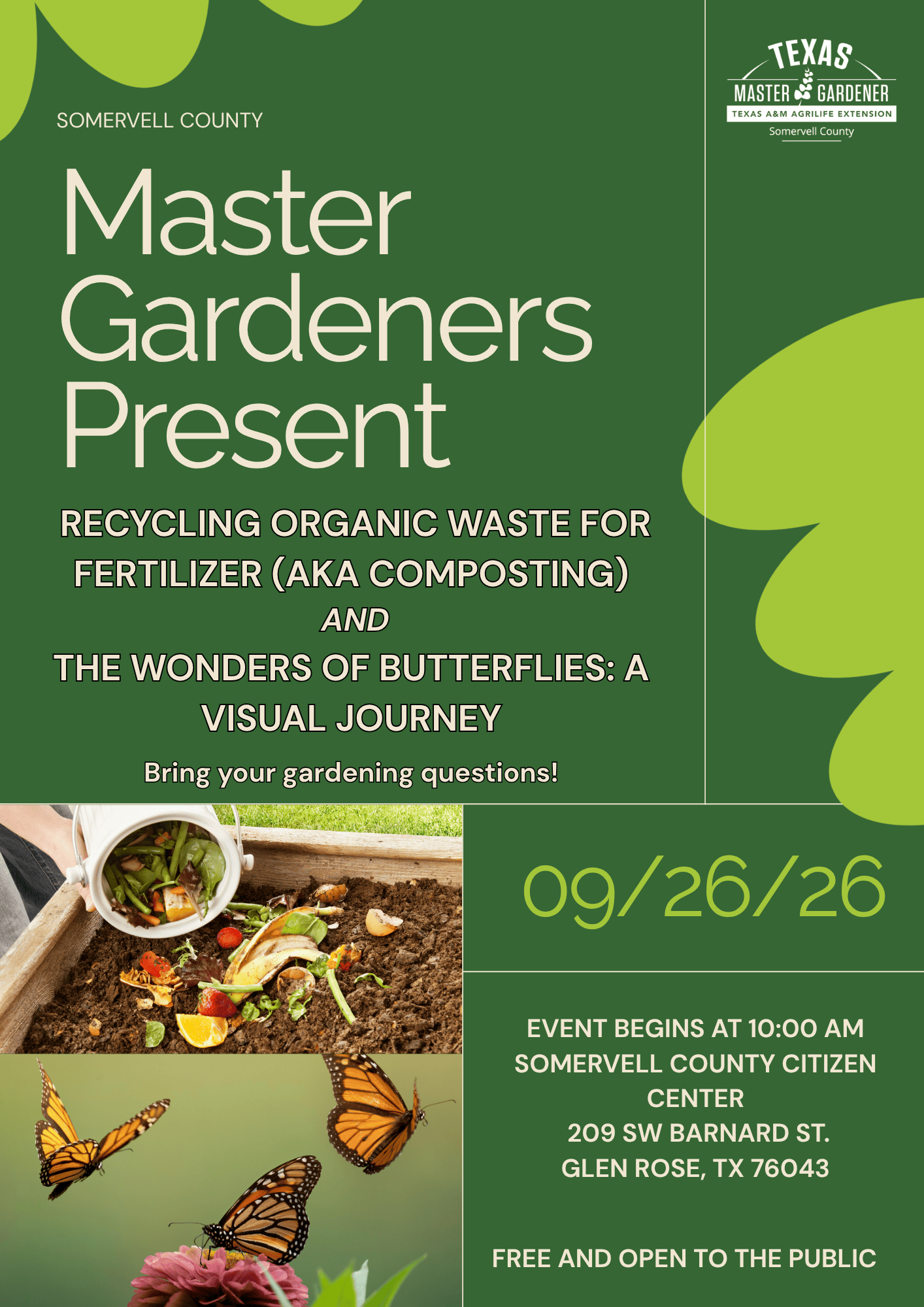 event flyer, see website for details