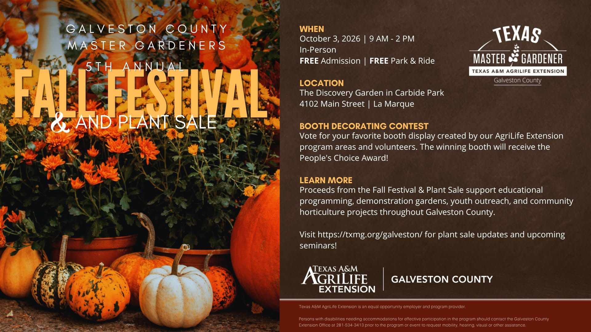 event details on webpage, event flyer