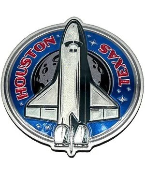 HOUSTON SHUTTLE FOIL MAGNET