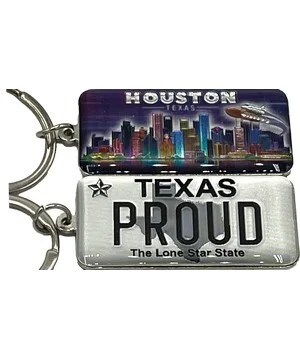 SKYLINE 2 SIDED FOIL LP KEYCHAIN