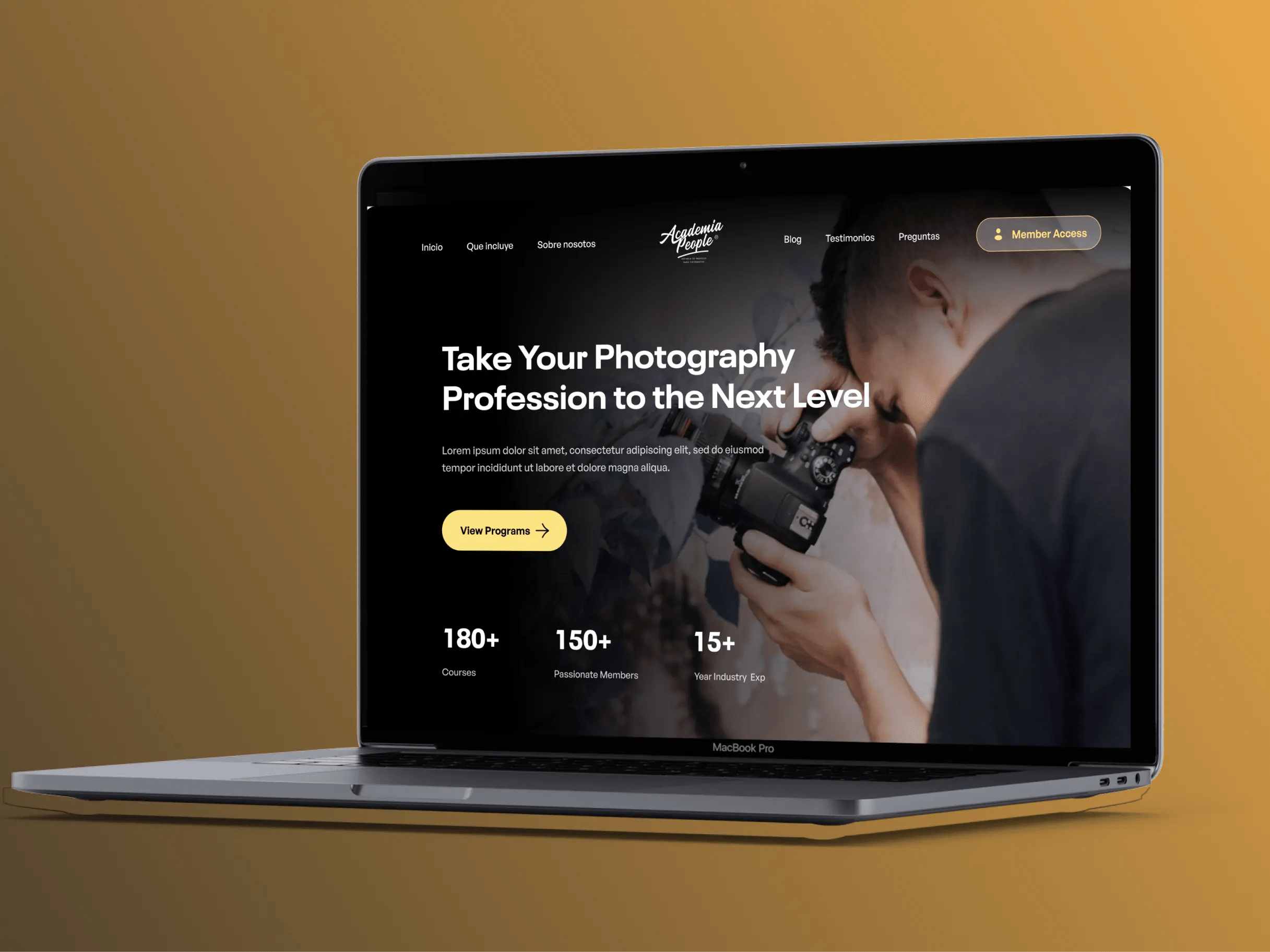 Acadmia People WordPress Website