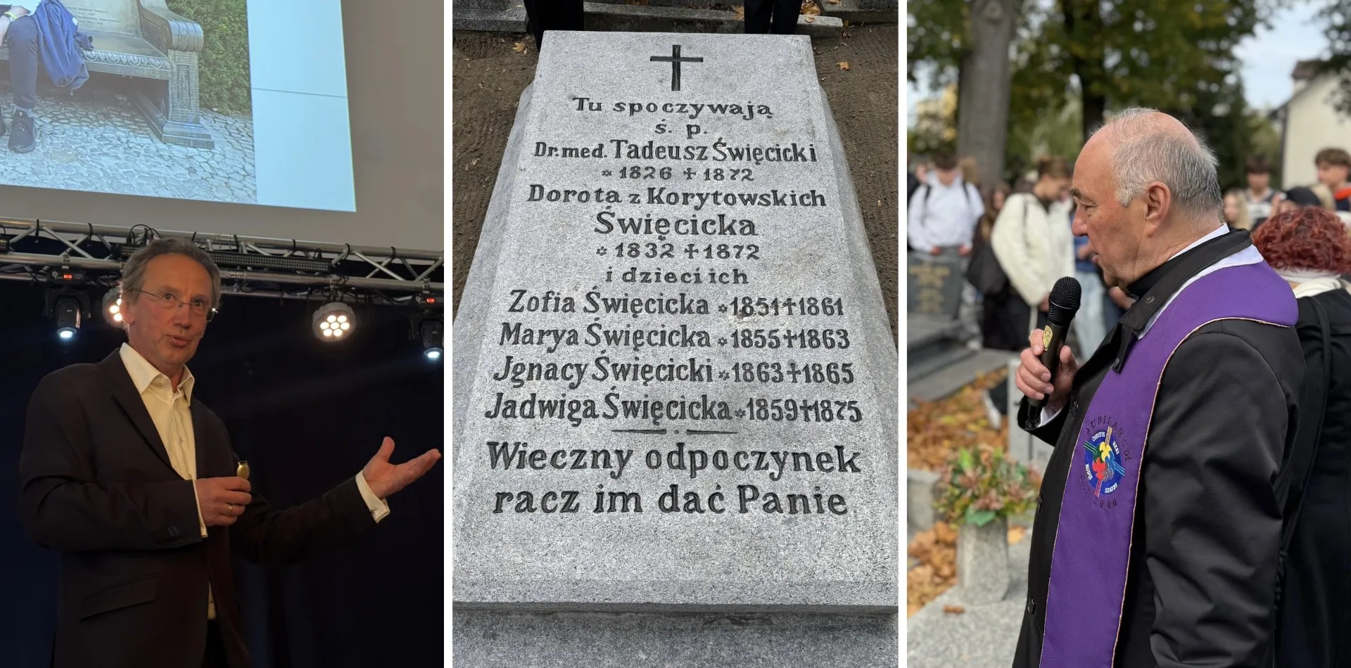 Grób rodziny Święcickich został odrestaurowany