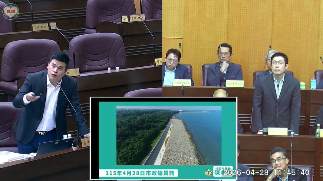 【有片】拋石護岸搶救新屋海客中心海岸線 陳睿生：需兼顧親水需求
