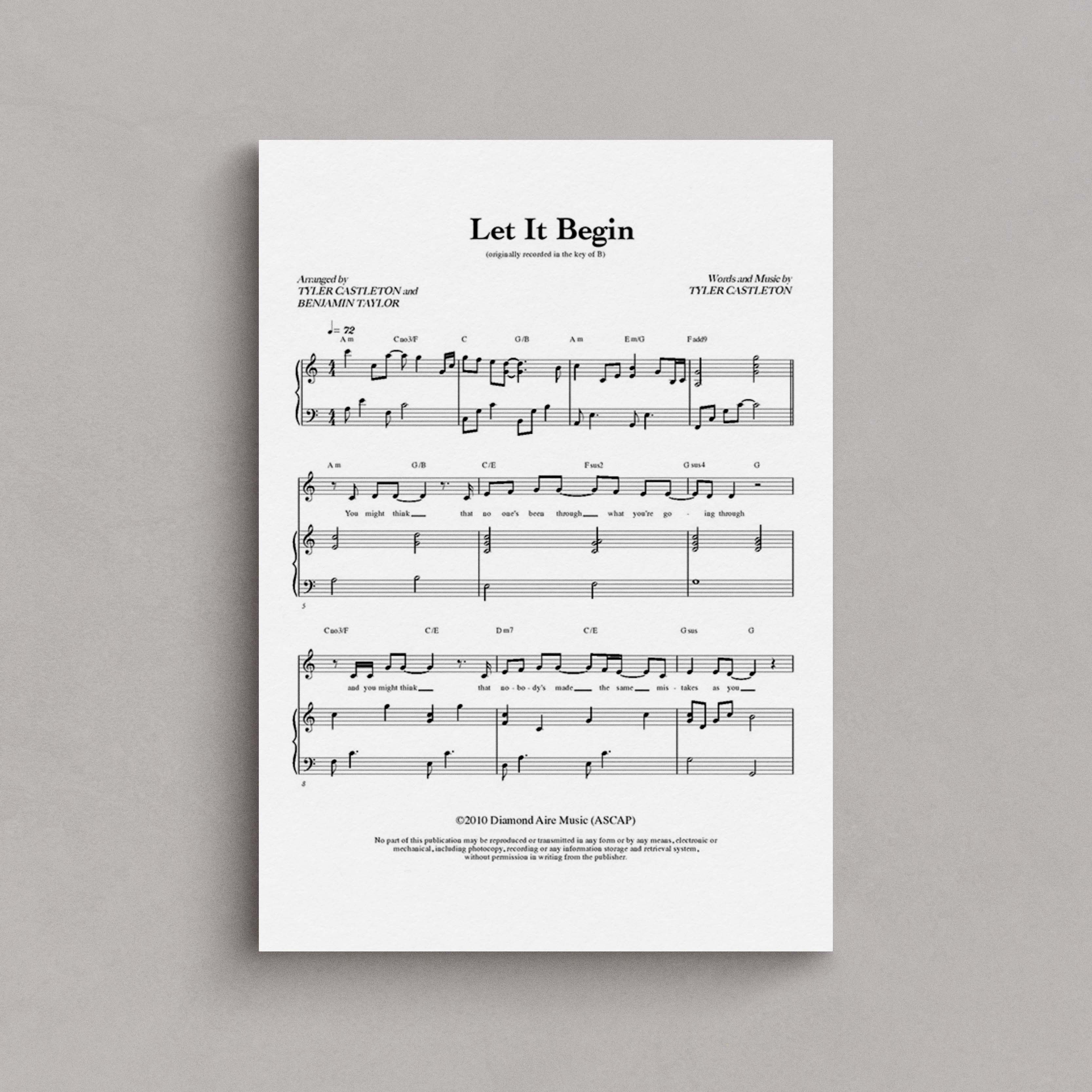 Let It Begin Tyler Castleton