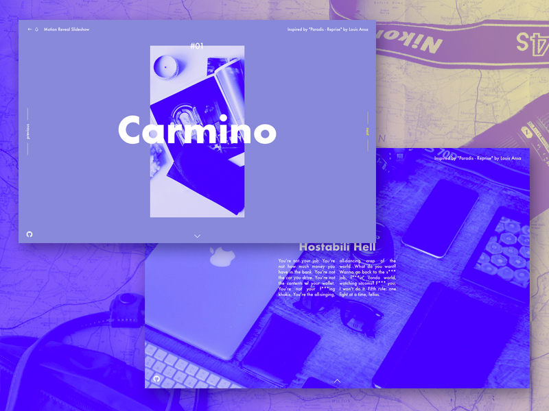 Motion Reveal Slideshow | Codrops