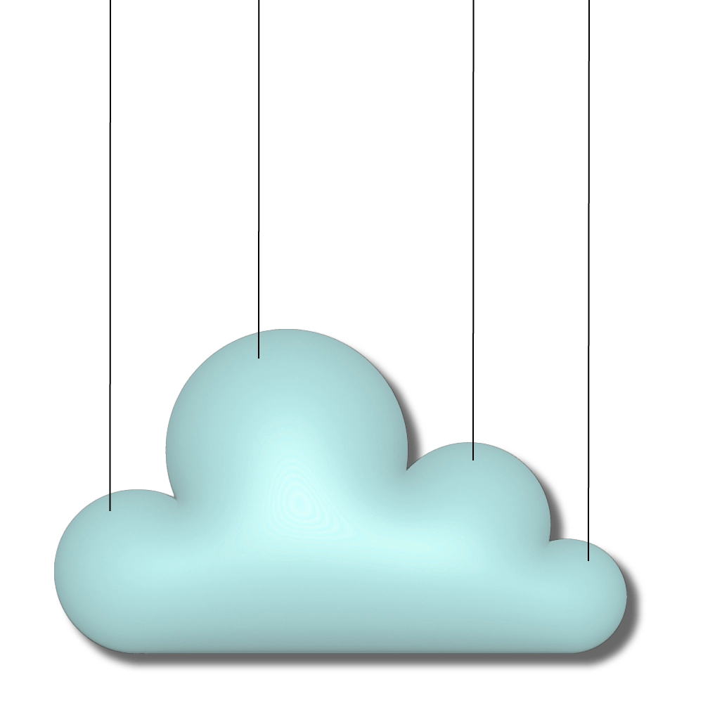 cloud on string