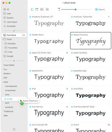 Typeface App Font Manager For Mac