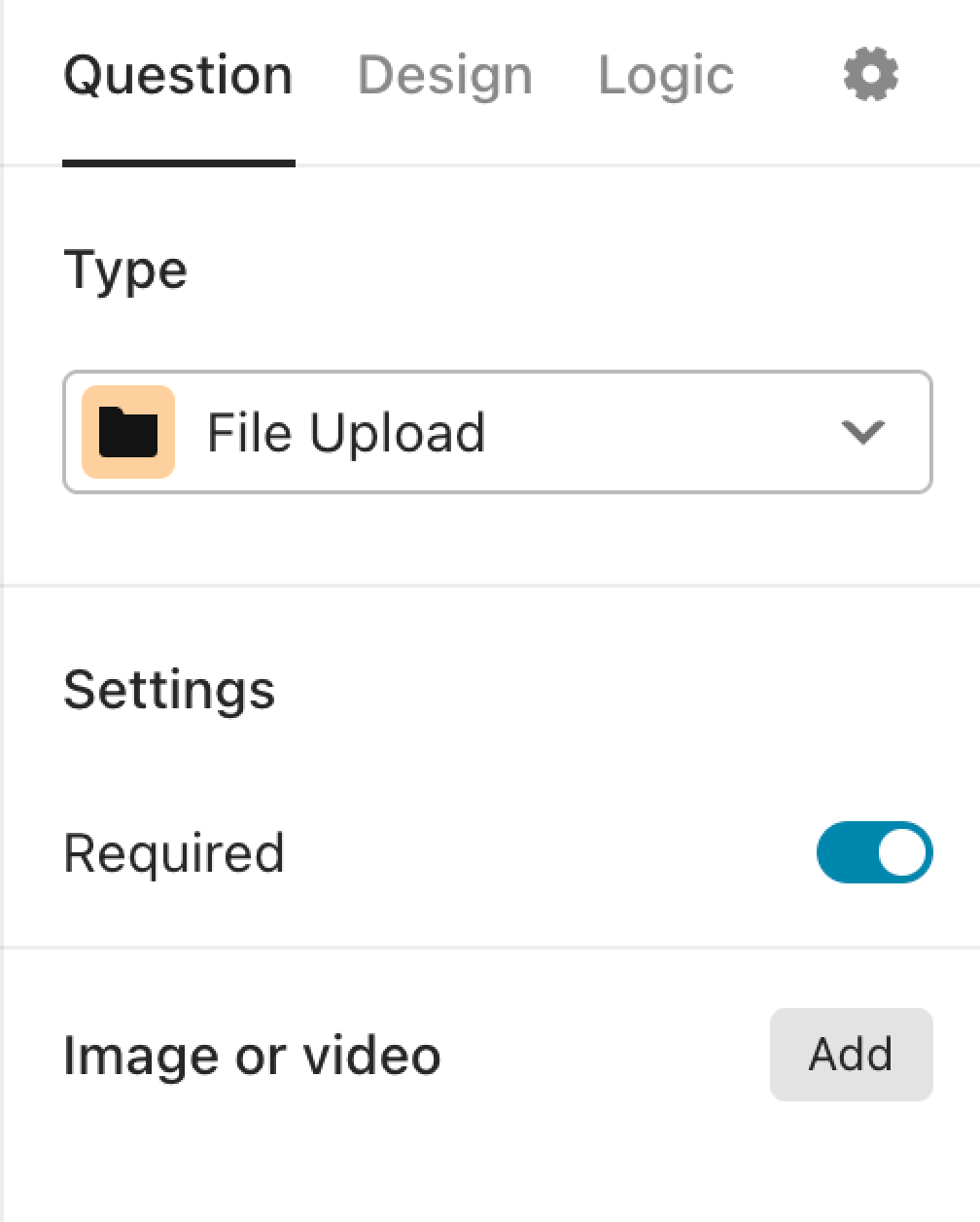 We can`t upload or download your changes because your cached credenti · 1. File Upload Question Help Center Typeform