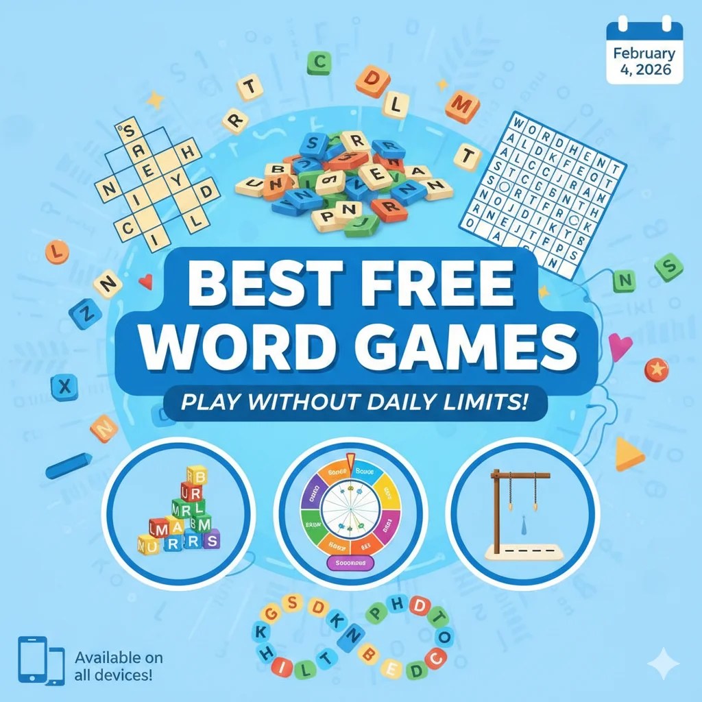 Best Free Word Games You Can Play Without Daily Limits 