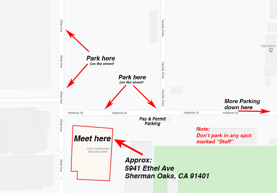 parking map CSC at LAVC