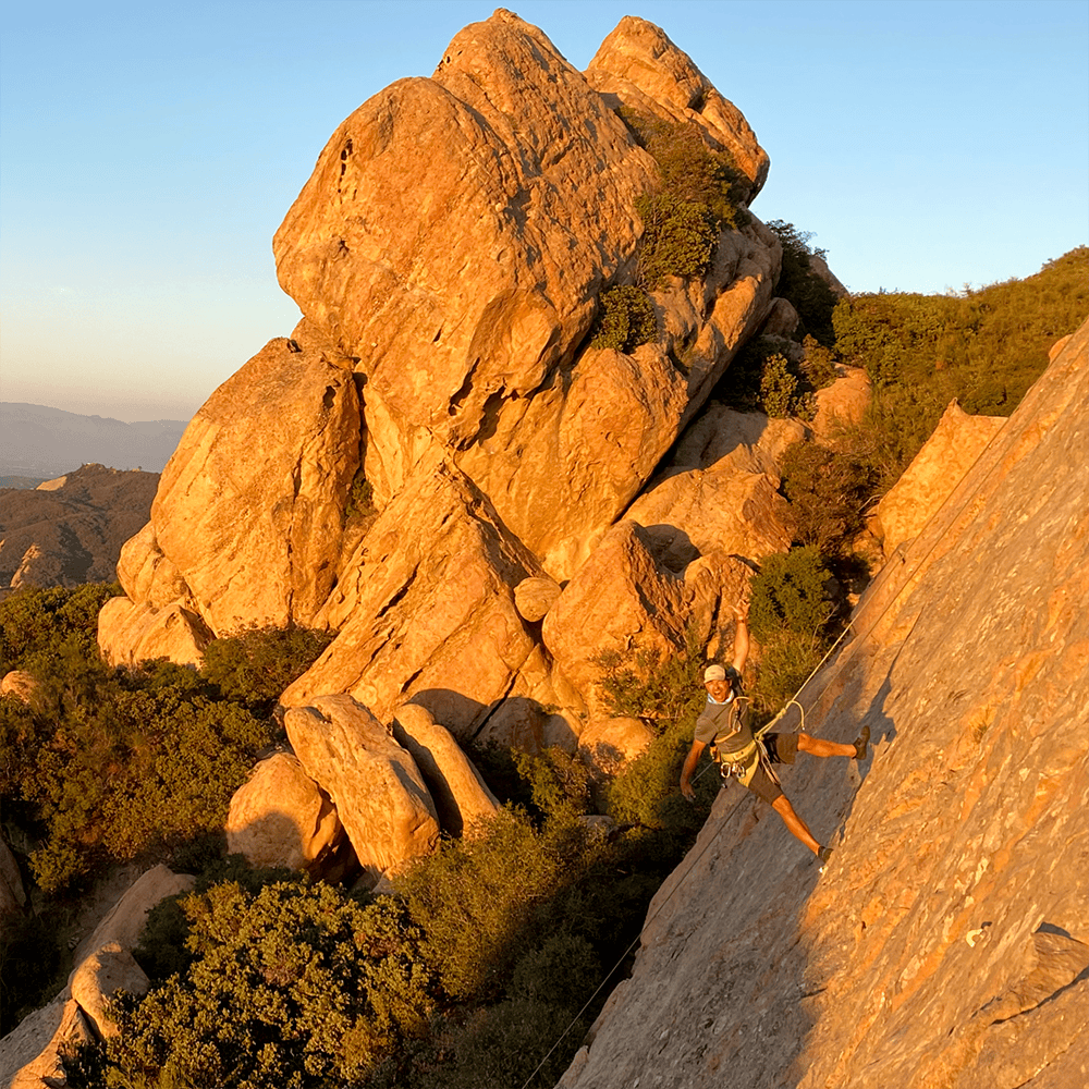 Saddle Peak sandstone formation at sunset