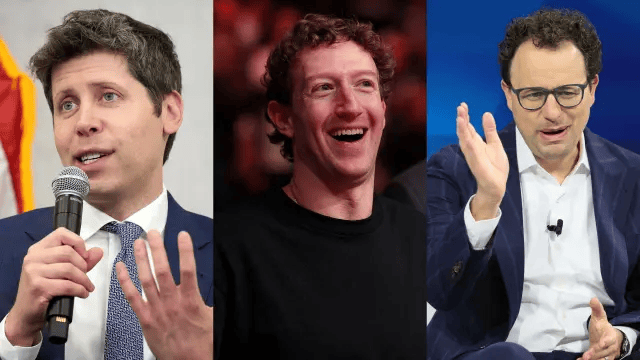 De grote AI-poppenkast van de drie tech-giganten