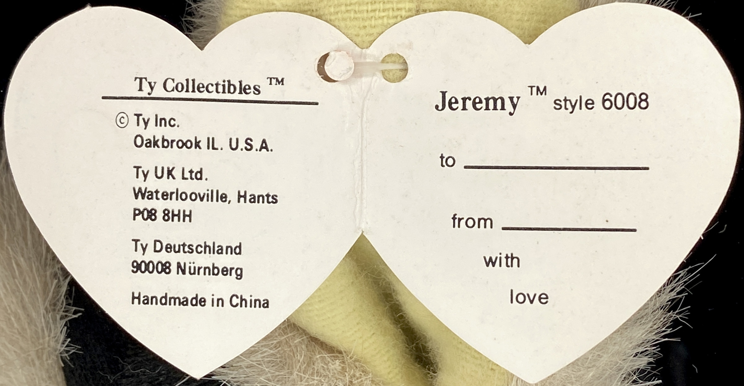 Jeremy - The Ty Plush Archive!