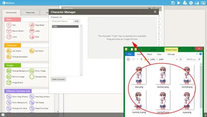 Managing Characters Tutorial Tyranobuilder - Amazing Desktop Space Photos | Free Download