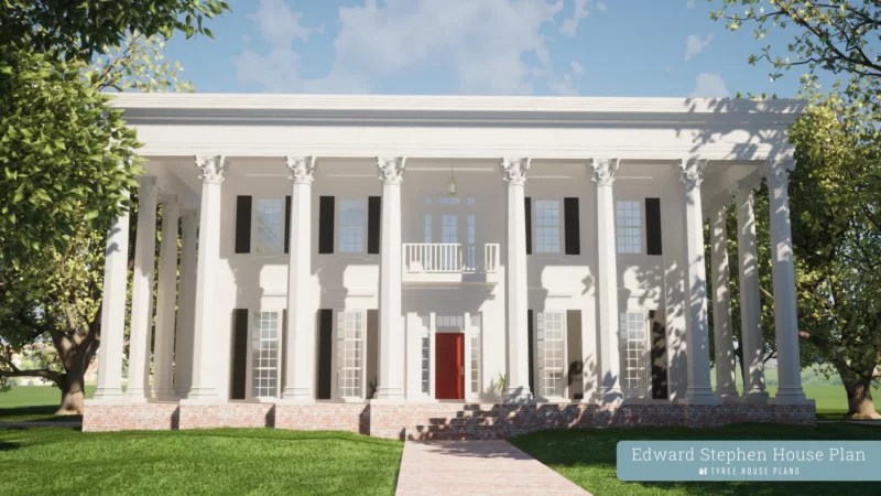 Southern plantation house plans by tyree house plans