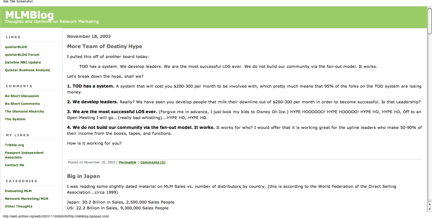 Get 1 mlm wordpress membership plugin on codecanyon. MLM Blog Theme Almost Half Off Special | Ty Tribble