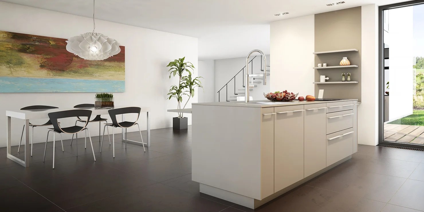 Cabinet Design for Large Kitchen in Tanzania
