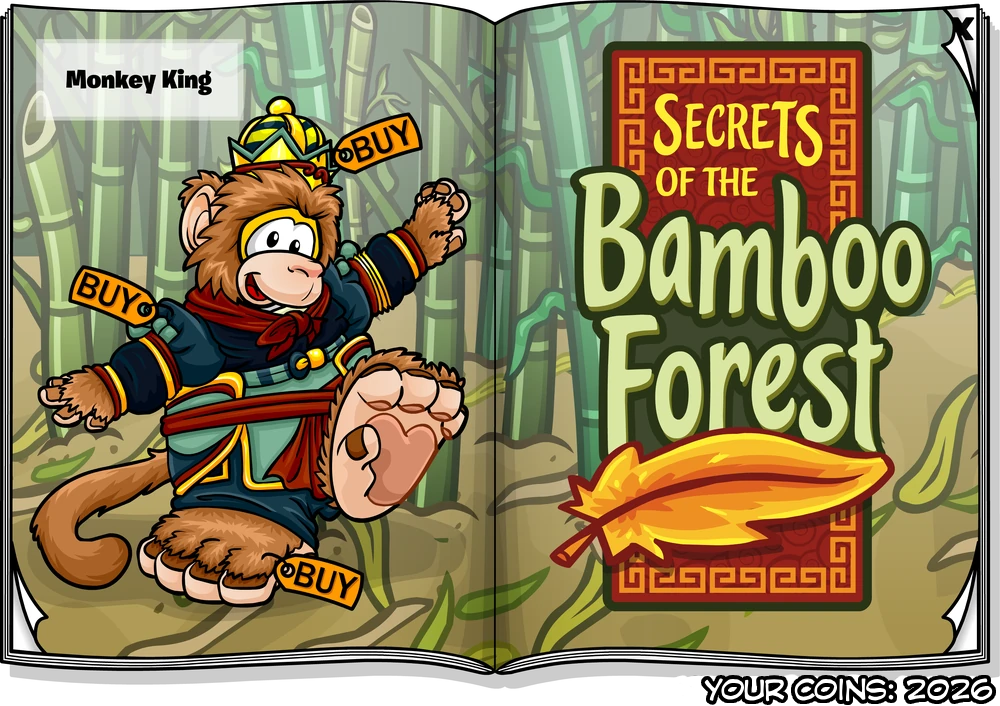 Club Penguin Journey The Costume Trunk Secrets of the Bamboo Forest Pages 3 and 4