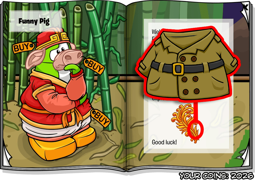 Club Penguin Journey The Costume Trunk Secrets of the Bamboo Forest Pages 1 and 2