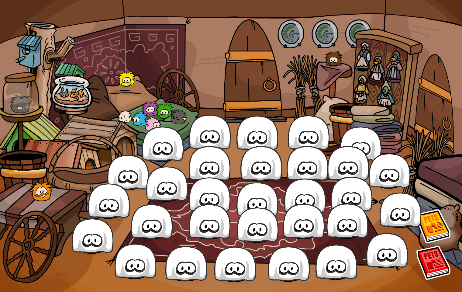 Club Penguin Journey Beneath the Crimson Moon: Halloween Party Attack of the Puffle Clones Quest
