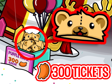 Club Penguin Journey Food Fair - Teddy Hat Puffle Item