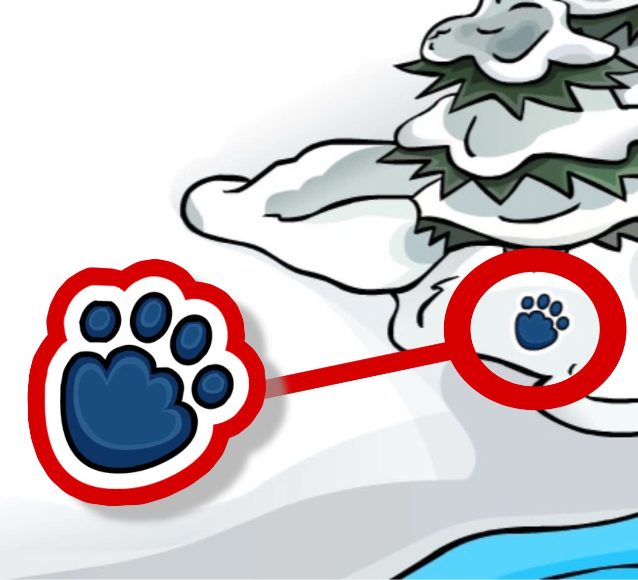 Where to find the Polar Paw Print Pin in-game