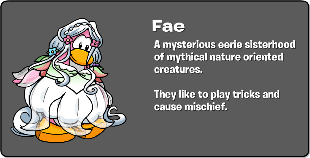Club Penguin Journey Beneath the Crimson Moon: Halloween Party Fae