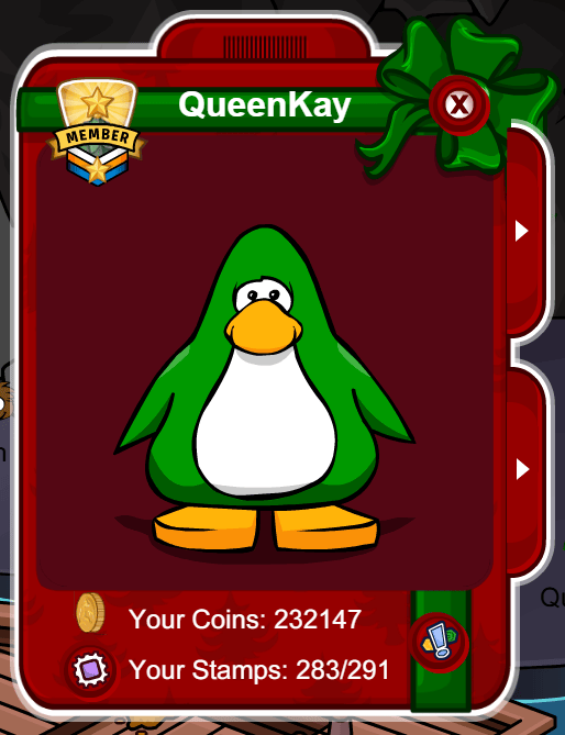 Club Penguin Journey Captain Crimson's Voyager Wares - Holiday Party UI Theme