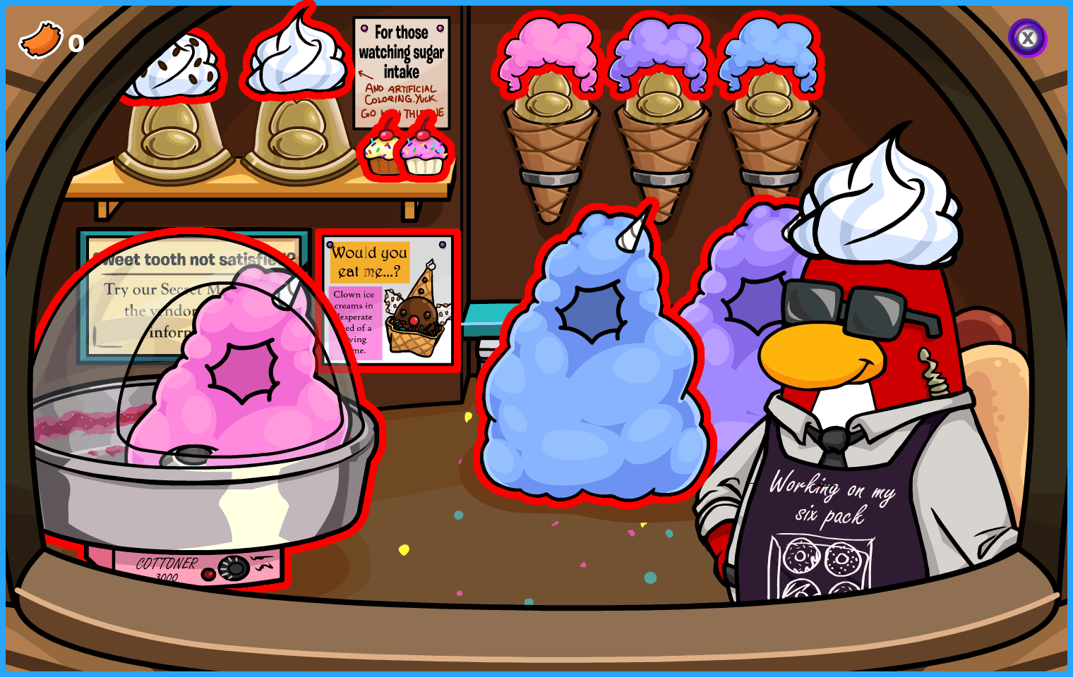 Club Penguin Journey Food Fair - Ski Hill Food Stand