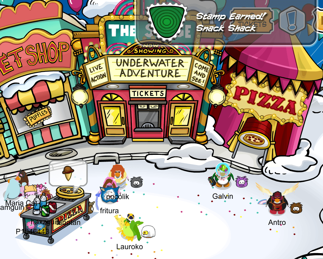 Club Penguin Journey Snack Shack Stamp How to Earn