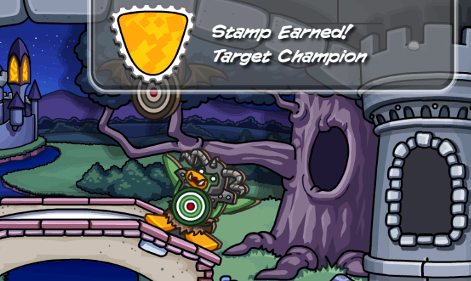 Club Penguin Journey Target Champion Stamp How to Earn