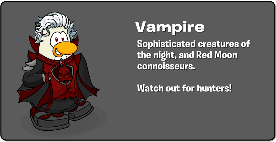 Club Penguin Journey Beneath the Crimson Moon: Halloween Party Vampire