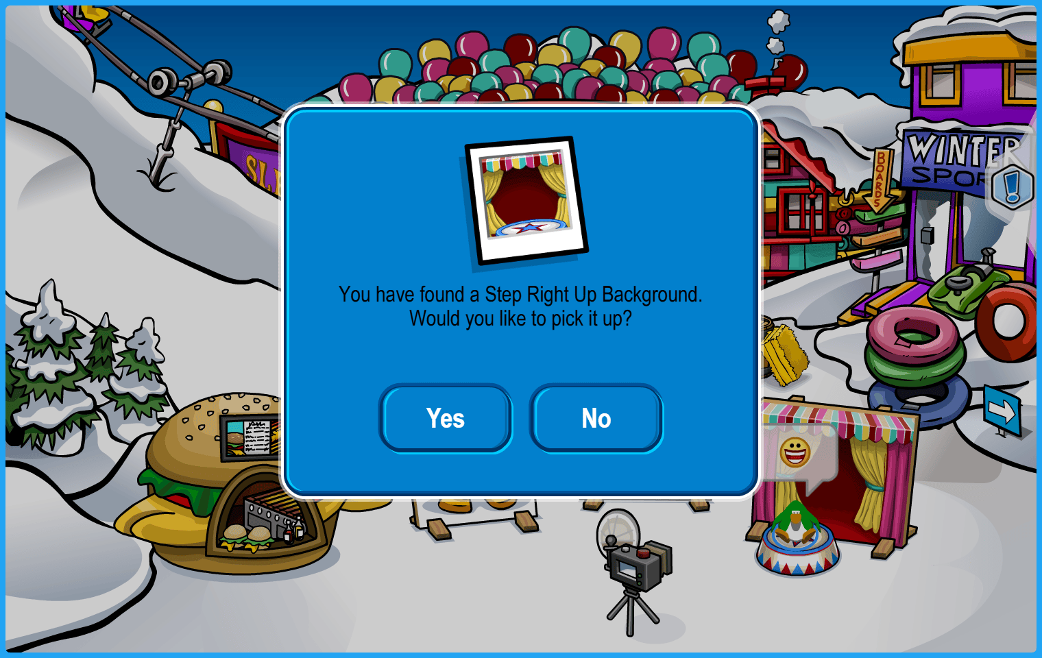 Club Penguin Legacy The Fair 2026 Step Right Up Free Background