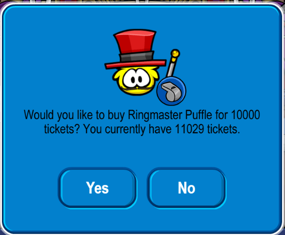 The Fair 2026 Club Penguin Legacy CPLegacy Ringmaster Puffle