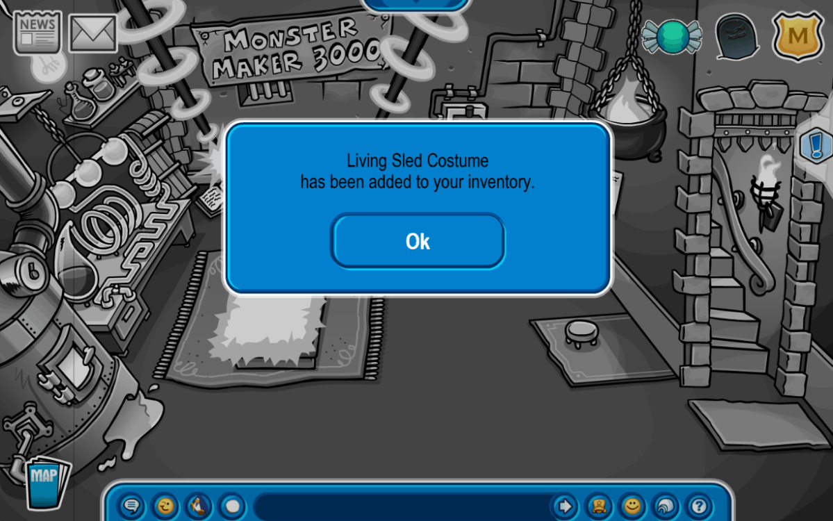 Club Penguin Legacy Halloween Party 2026 Living Sled Costume