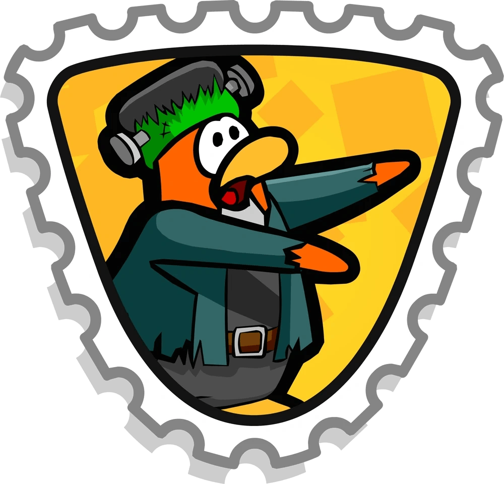 Club Penguin Legacy Halloween Party 2026 Monster Mash Stamp