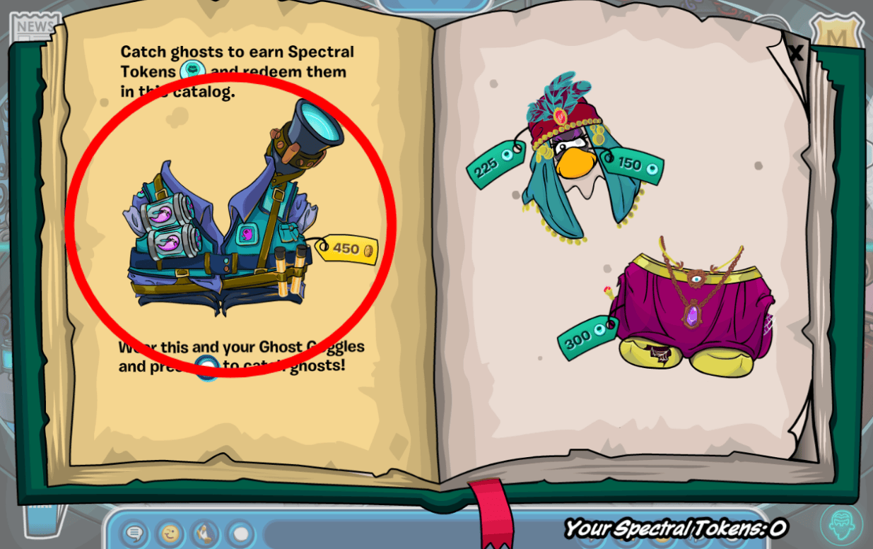 Club Penguin Legacy Halloween Party 2026 Earn 500 Spectral Tokens Catalog