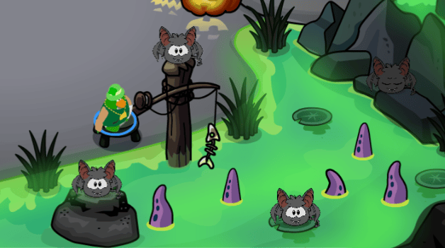 Club Penguin Legacy Halloween Party 2026 View tentacles at the Lakeside