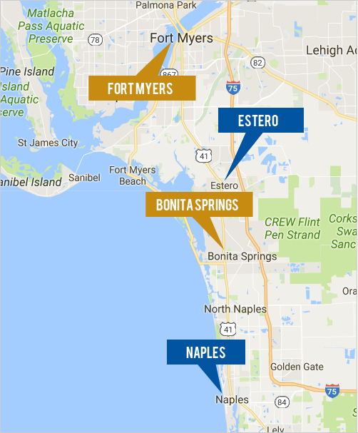 Bonita Springs In Florida Map At Zac Ayers Blog Map 