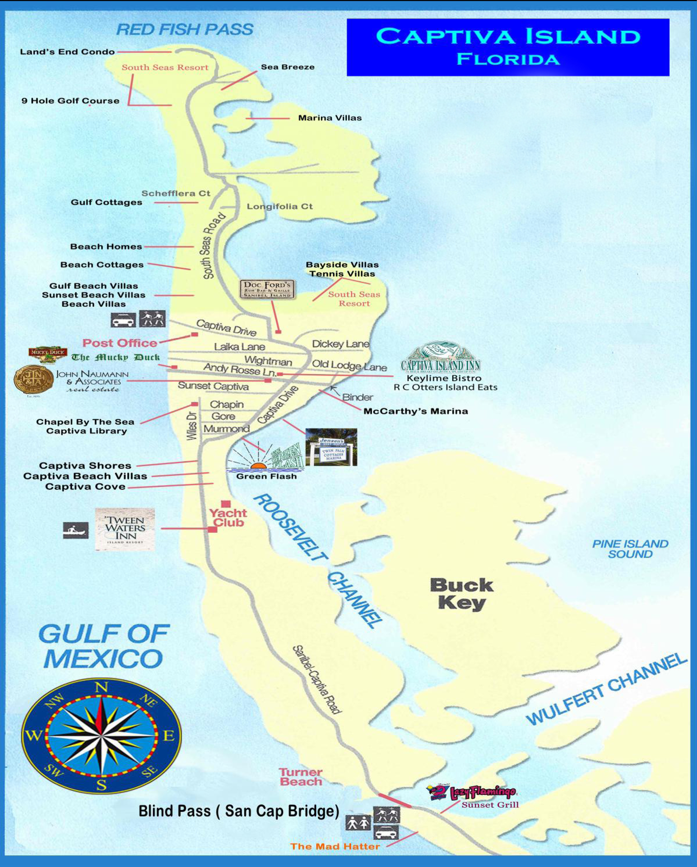 Captiva Island Florida Map Captiva Map 