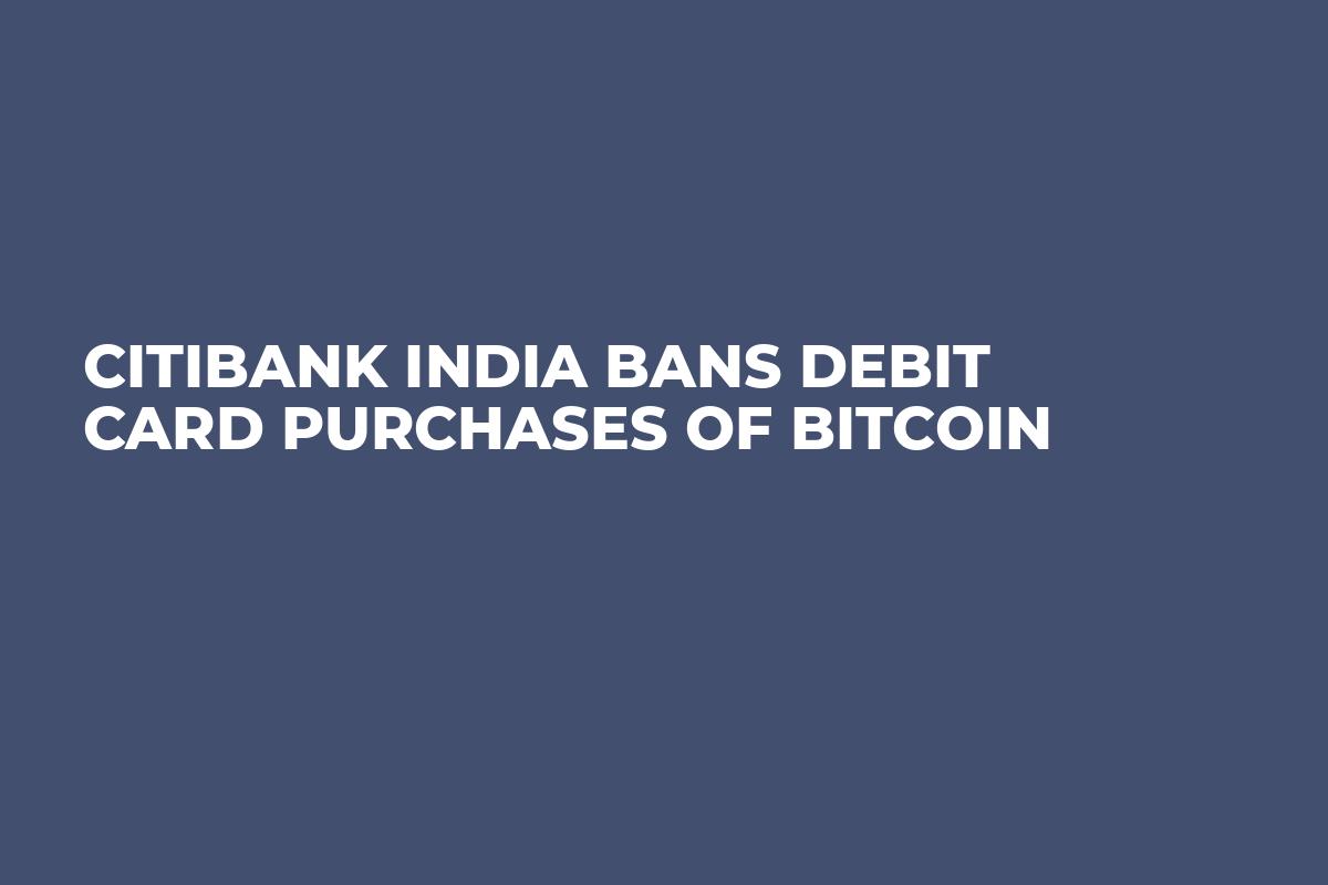 All cryptocurrency will be converted to the respective market's currency and can be loaded onto the crypto.com visa card for use in purchase and atm withdrawals . Citibank India Bans Debit Card Purchases Of Bitcoin U Today
