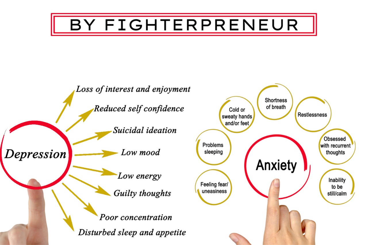 How are depression and anxiety related