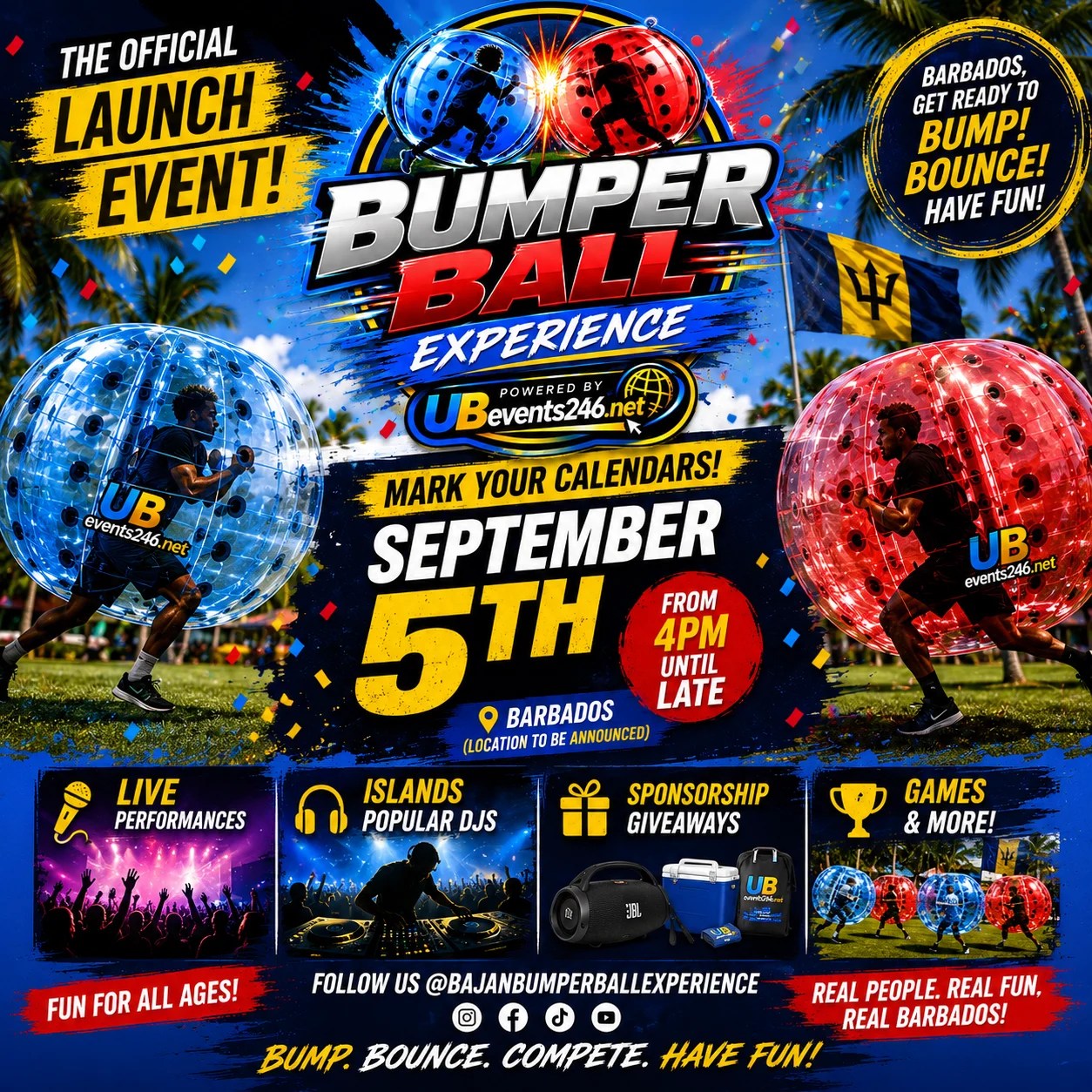 bumper ball launch event