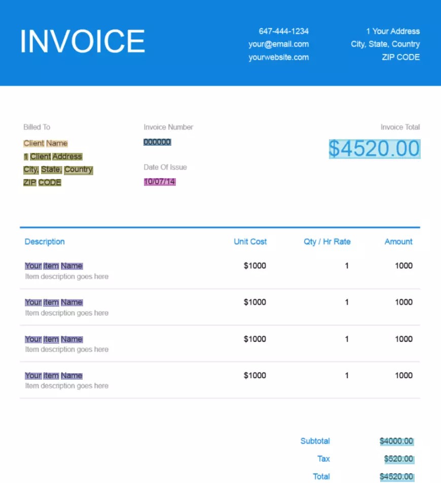 Invoice & semi-structured documents Processing with OCR